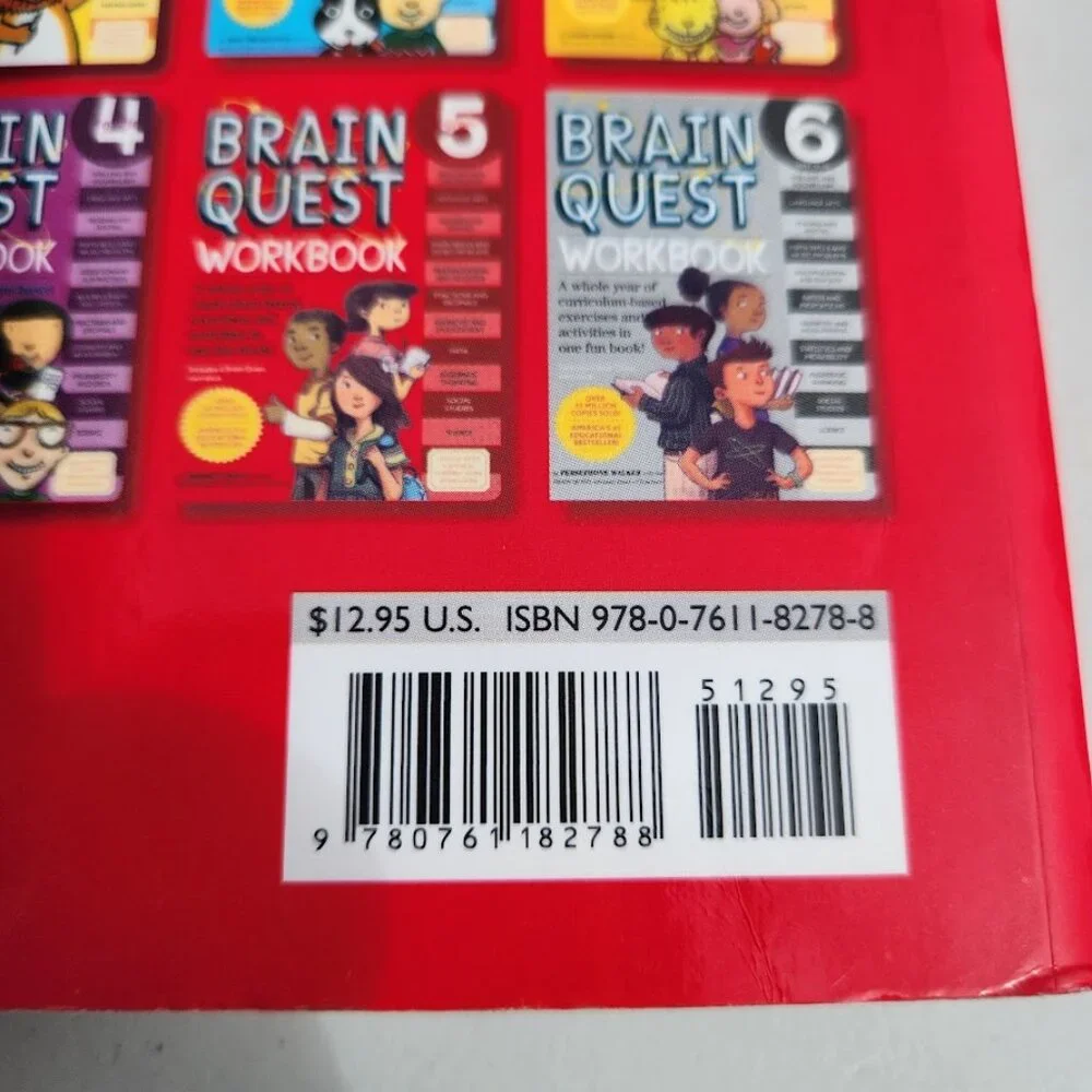 NEW Brain Quest Workbook Grade 5 Activity Book 5th 9780761182788 Workbook School